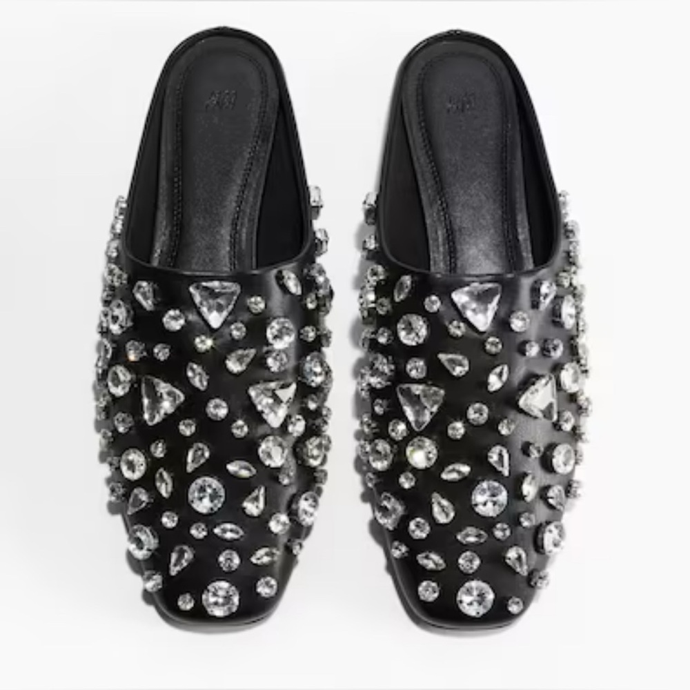 Embellished mules